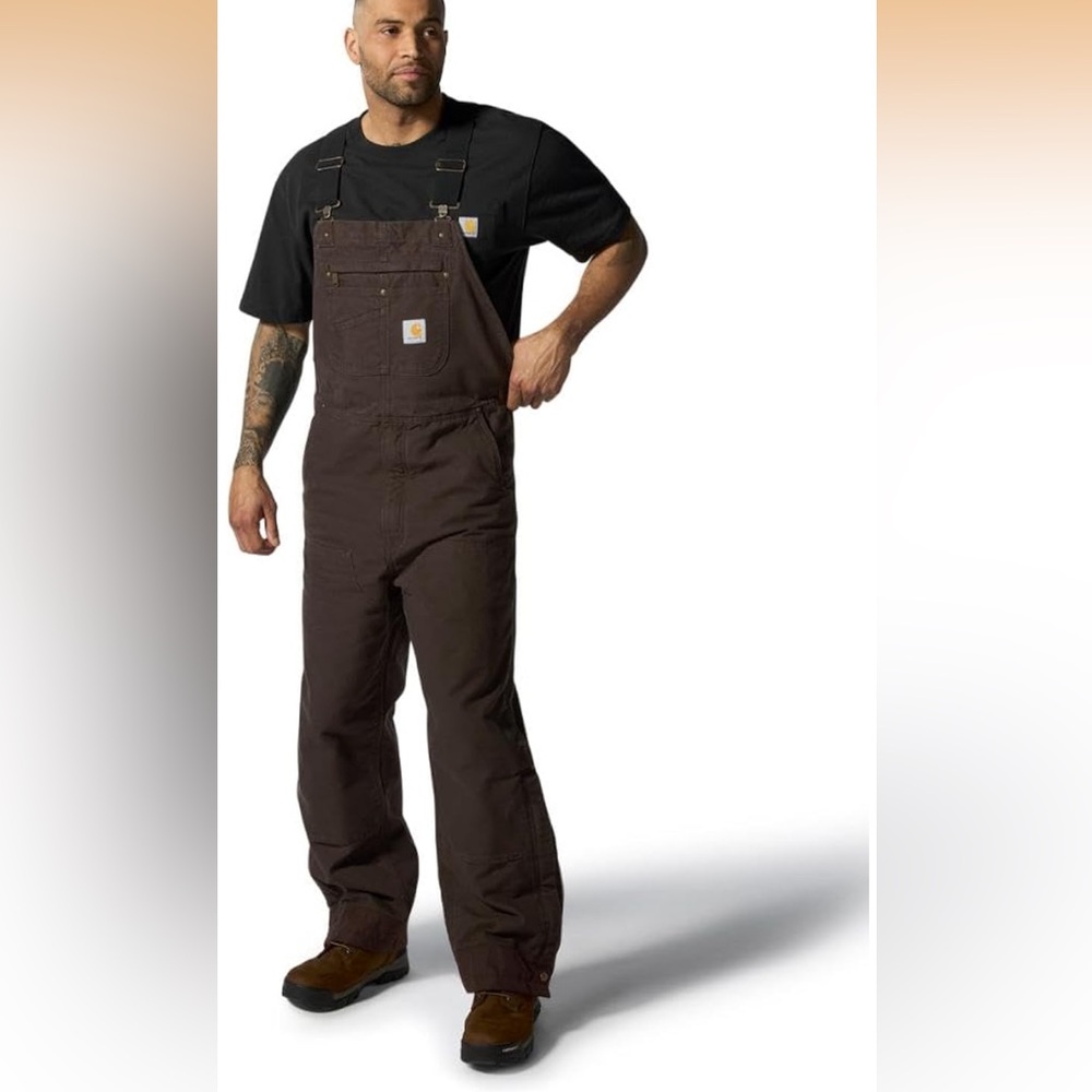 Carhartt Washed Insulated Duck Bibs